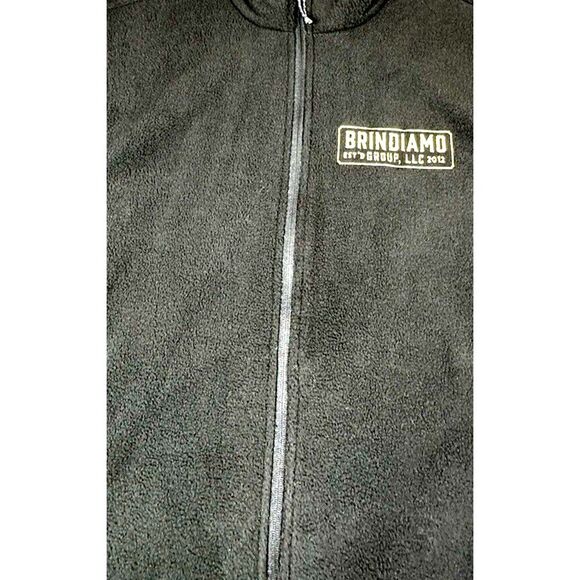 Port Authority Vest Men's L Black Brindiamo Premium Whiskey Full Zip Fleece - Picture 2 of 10